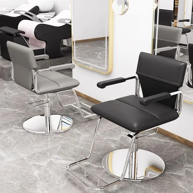 

Manicure Ergonomic Barber Chairs Barbershop Cosmetic Armchairs For Beauty Salon Simple Cadeira De Barbeiro Furniture HY