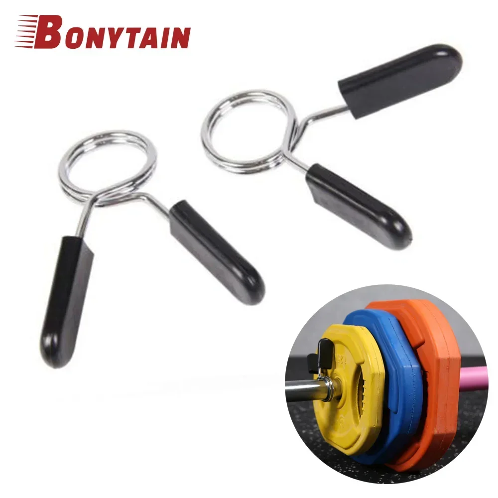 무게추 바 체육관 피트니스 보디빌딩 훈련 장비용 덤벨 바벨 클립, 24mm, 25mm, 28mm, 30mm 용수철 클램프, 1PC 