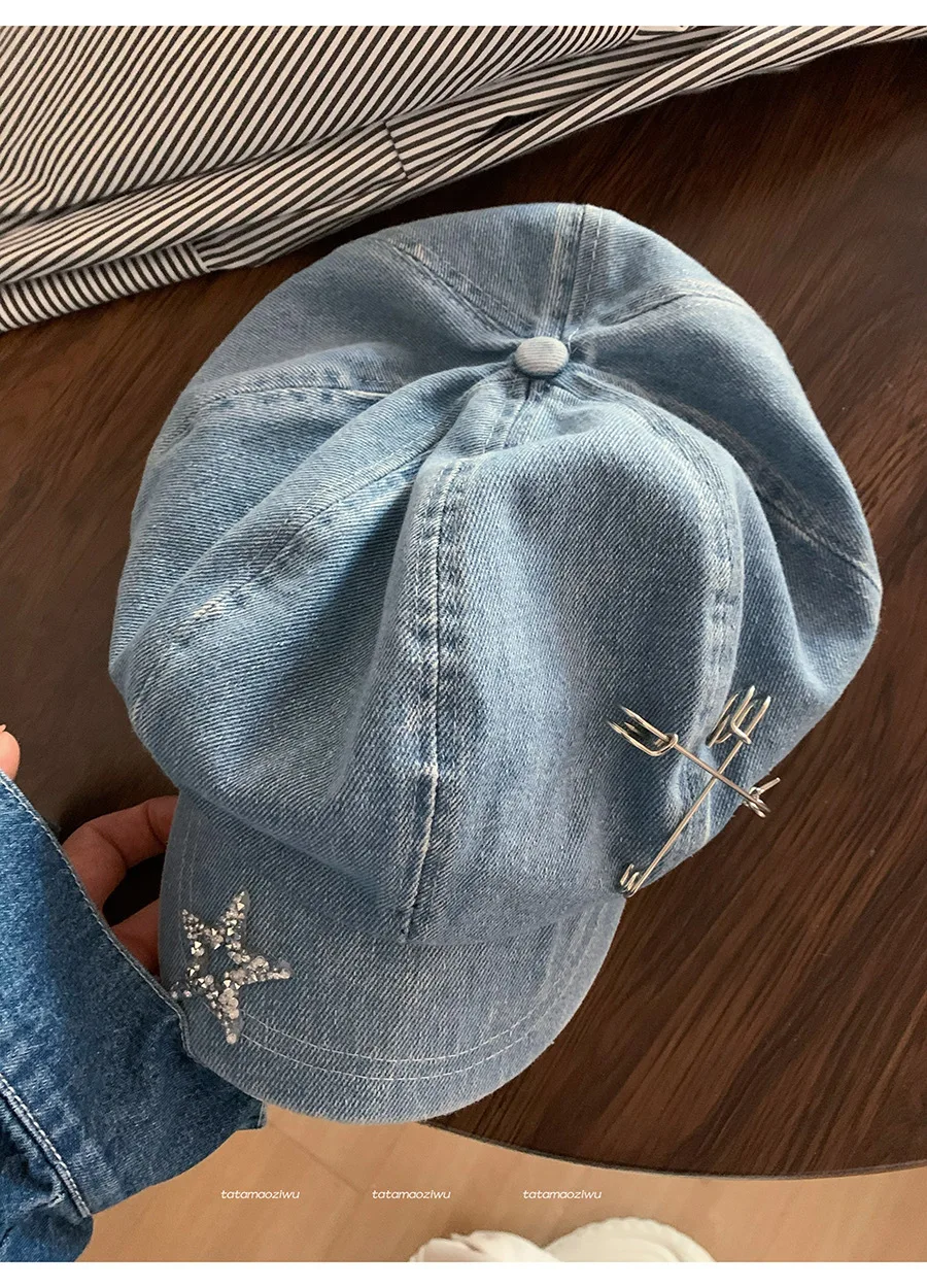 帽子 EMBROIDERY BIG BERET EMBROIDERY BIG BERET - Black – THE H.W.DOG&CO.