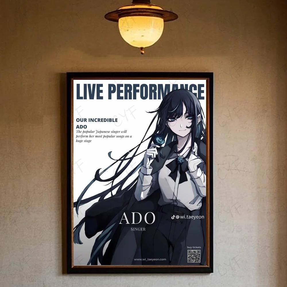 Singer A-Ado Poster High Quality Wall Art for Home Office Bedroom