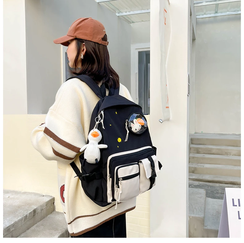 2022 New Trend Female Backpack Fashion Women Backpack College School Backpack Female Harajuku Travel School Bags Teenage Girls