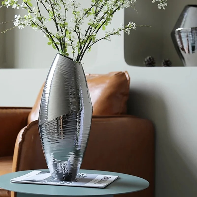 

Modern Luxury Vases Ikebana Oofice Desk Living Room Nordic Design Ceramic Vases Creative Vase A Fleur Home Decorating WZ50HP