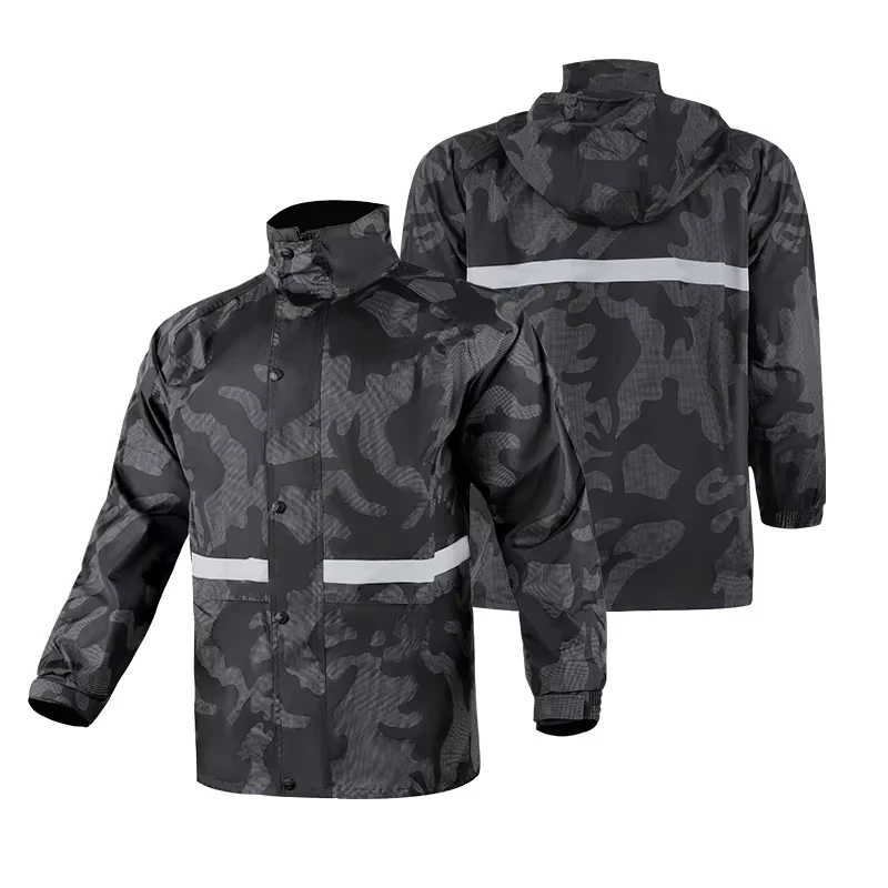 Motorcycle Riding Raincoat And Rain Pants Set Colorful Waterproof Breathable And Fashionable Split Style Raincoat Set