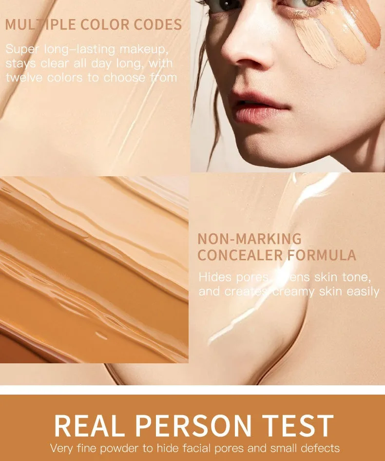 Description Picture 4 of item30ml Matte Liquid Foundation Effective Concealer Waterproof Makeup Primer Oil Control BB Cream Full Coverage Dark/Light Skin