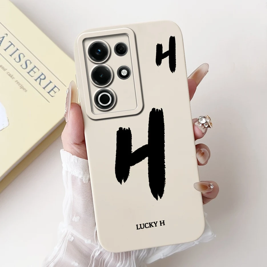 Fashion Lucky Letters Matte Soft TPU Phone Case Cover - Stylish Protective Back Cover