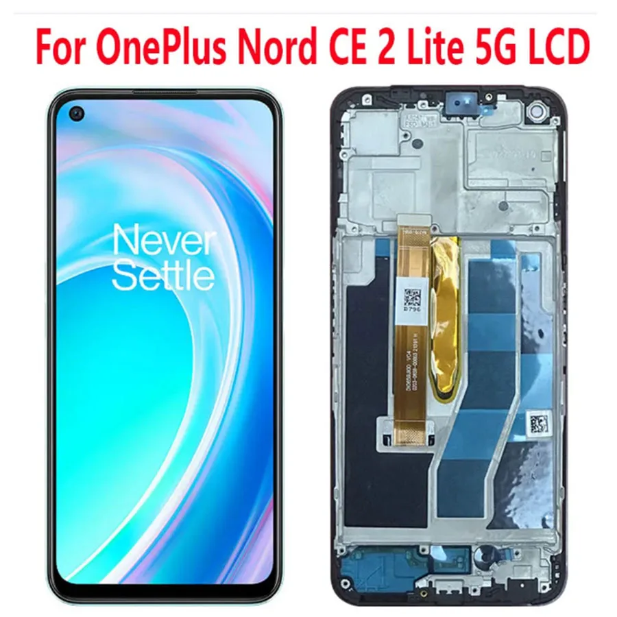 

6.59”For OnePlus Nord CE 2 Lite 5G LCD With Frame Display Touch Screen Digitizer Assembly Replacem CPH2381, CPH2409