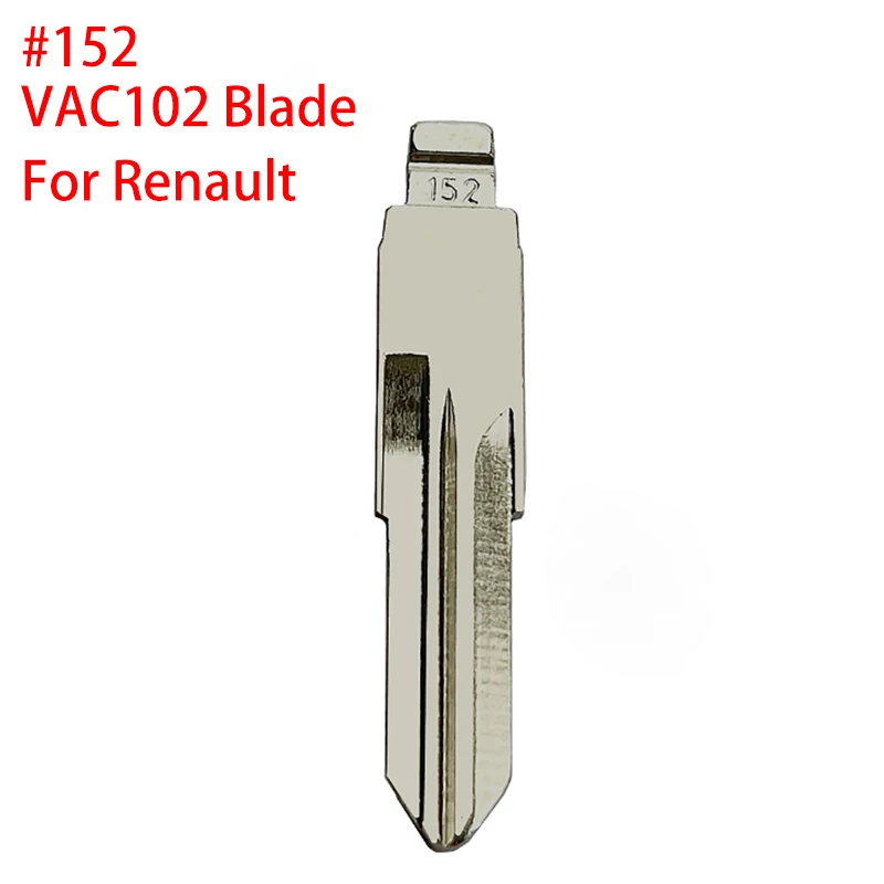 

10pcs Remote Key Blade VAC102 #152 Uncut Flip Blank for Renault Megan Dacia Clio Duster for JMD VVDI KEYDIY KD Xhorse Diykey