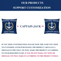 Custom Nautical Pillow Cover Personalized Boat Name Cushion Decorative Throw Pillow Case Home Decor for Sofa Bedroom Outdoor 2