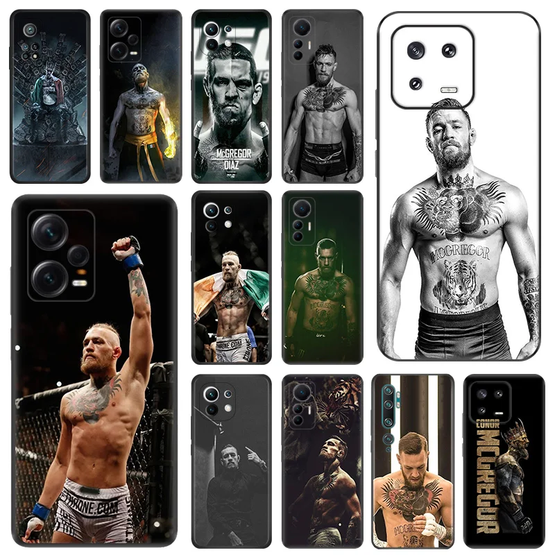 Custodia Opaca Per Telefono Per Xiaomi 13 Lite 12C 12T 12X12S Redmi Note 12 Pro A1 A2 Plus Cc9 Conor Mcgregor Cover Morbida Nera