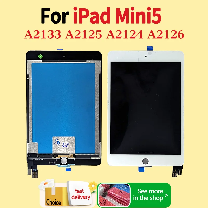 

9,7-дюймовый для iPad Mini5 5-го поколения 7,9 для Mini 5, ЖК-дисплей кодирующий преобразователь сенсорного экрана в сборе A2124 A2126 A2133, запасная часть