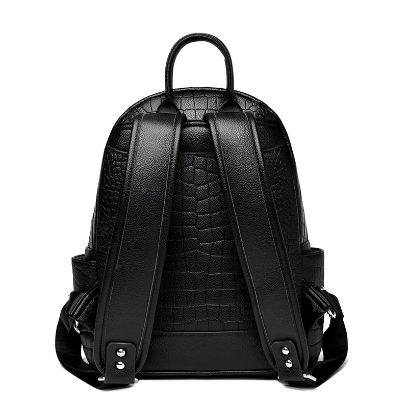 Women Small Pu Leather Backpacks 2026 New Korean Fashion Luxury Multi-pockets Backpack Student School Bag Back Packs 4