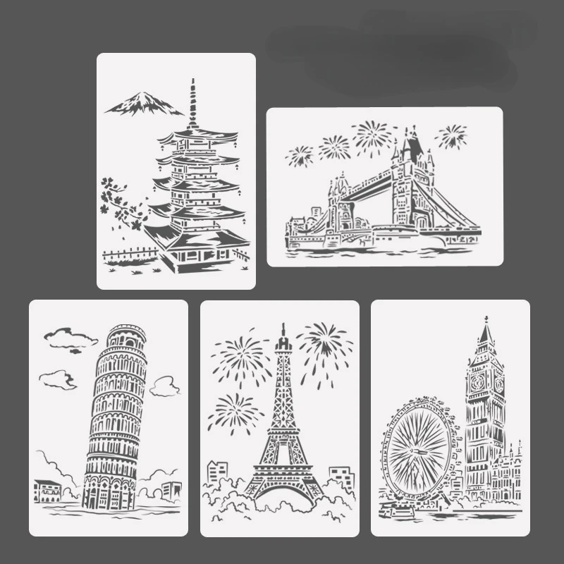 Sailboat Tower Art Stencil 1
