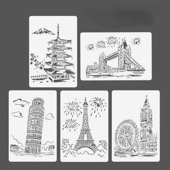 Sailboat Tower Art Stencil 1