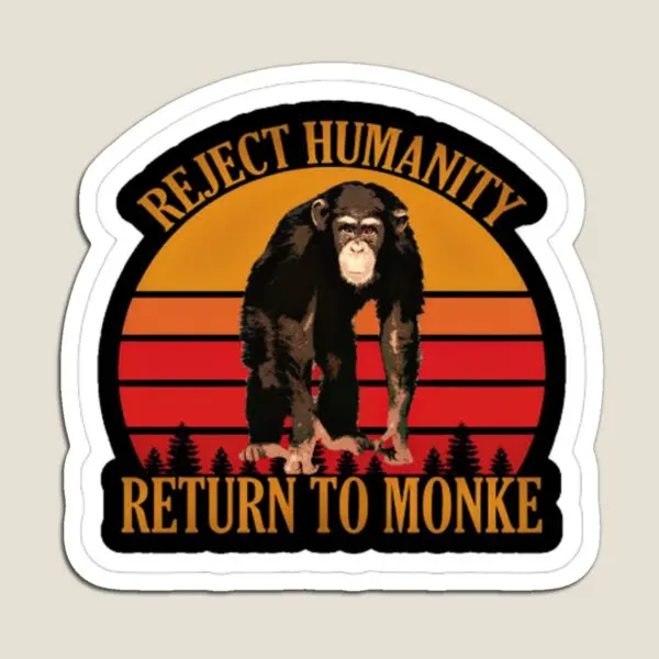 

Reject Humanity Magnet Home Magnetic Kids Children Colorful Refrigerator for Fridge Organizer Decor Baby Funny Stickers Cute
