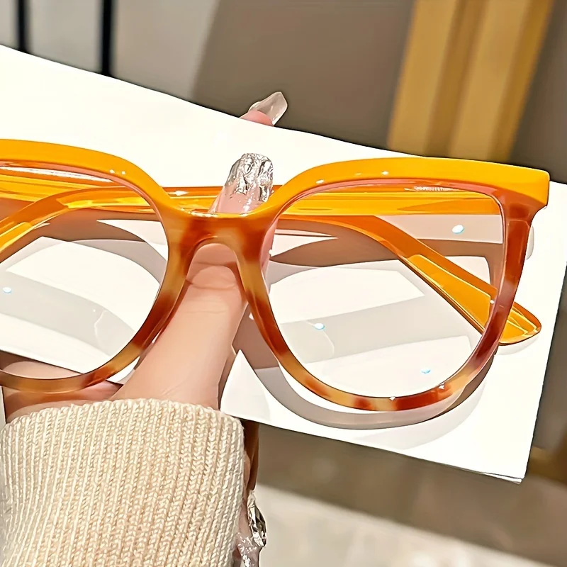 Vintage-Inspired Cat Eye Glasses for Women - Stylish, Lightweight & Durable with Blue Light Blocking Lenses