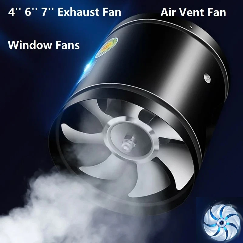 

4'' 6'' 7'' exhaust fan kitchen toilet bathroom window fans air vent fan,Super Suction Multifunctional Powerful Mute Exhaust Fan