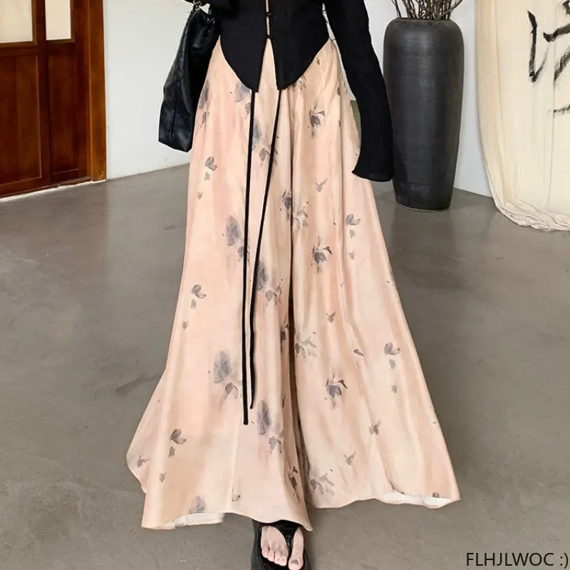 

2023 Hot Sales Matching Outfits Date Girls Women Korea Style Honeymoon Holiday Loose Wide Leg Pants Sets Trousers