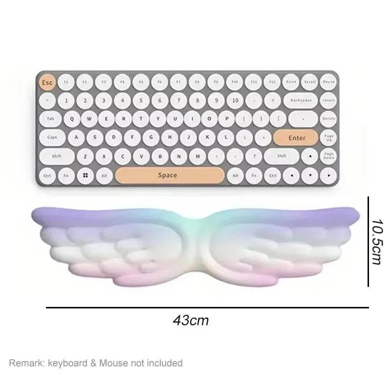 Ergonomic Angel Wings Anti-Slip Mouse and Keyboard Wrist Rest Pad