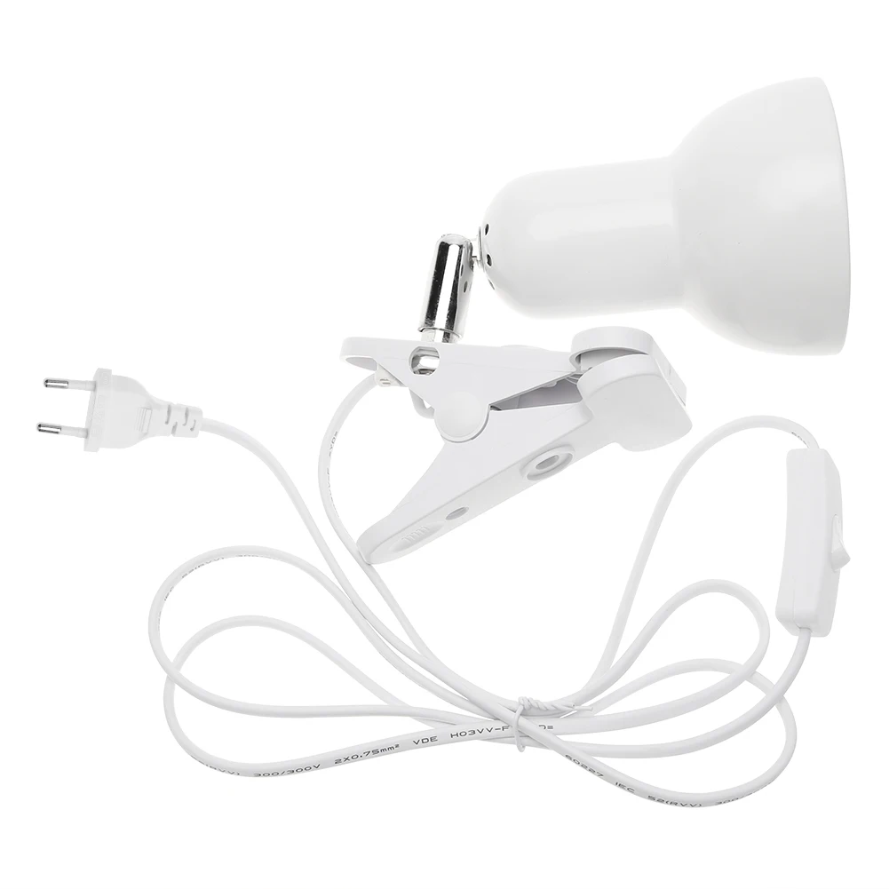160cm E27 Pet Lights Holder Turtle Heating Lamp Bases Set High Temperature Resistance Rotary Clip-on Bulb Lighting