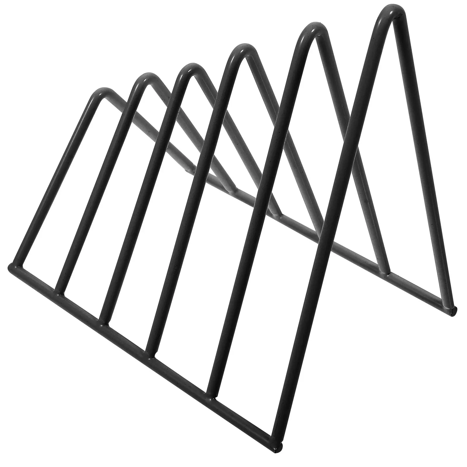 Triangle Iron File Organizer Art Creative Office Desktop Books Magazine Storage Newspaper Bookshelf Pen Holder Desk Decoration