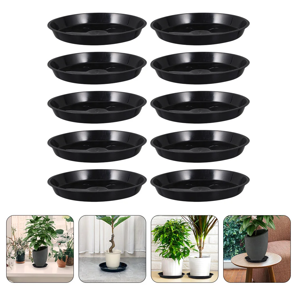 

Plastic Flower Pot Tray Large Saucer Drip Tray Flat Bottom Flowerpot Tray Indoor Flower Plant Pots Round Coasters Planter