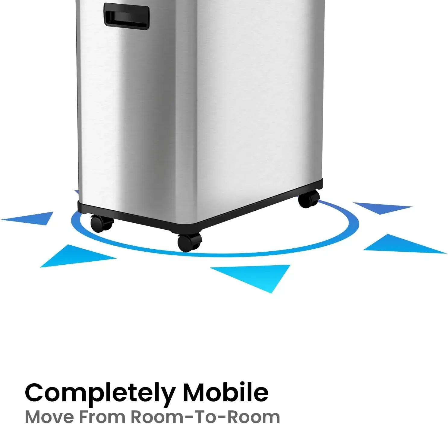 Stainless Steel Touchless Trash Can and Recycle Bin, Dual-Compartment, 16 Gallon, 8 Gal Each
