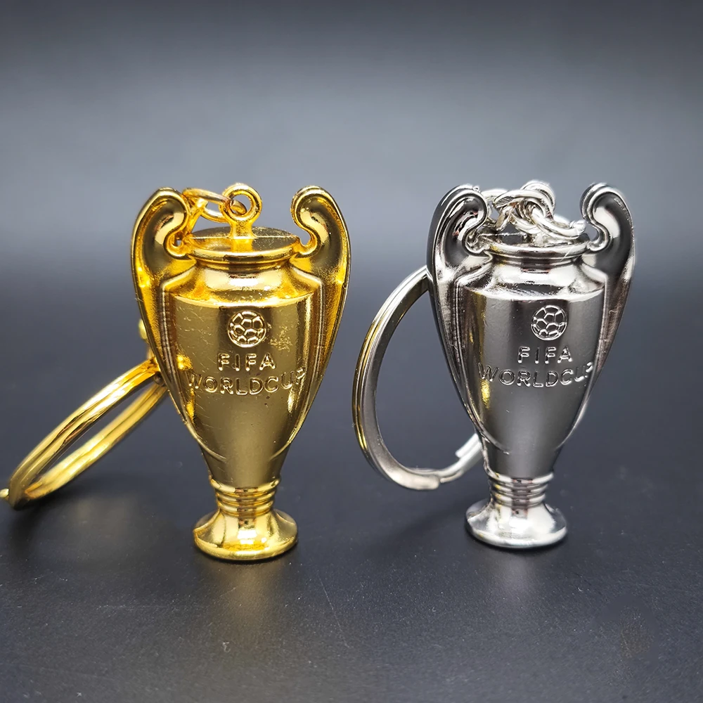 Metal Keychain Simulation Trophy Keychain Champions League Cup