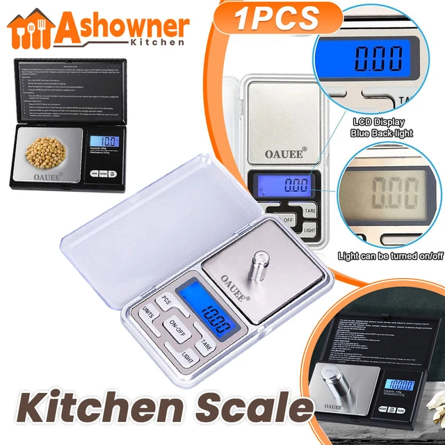 0.01G-100G Digital Weighing Scales, Grams Small Kitchen Gold