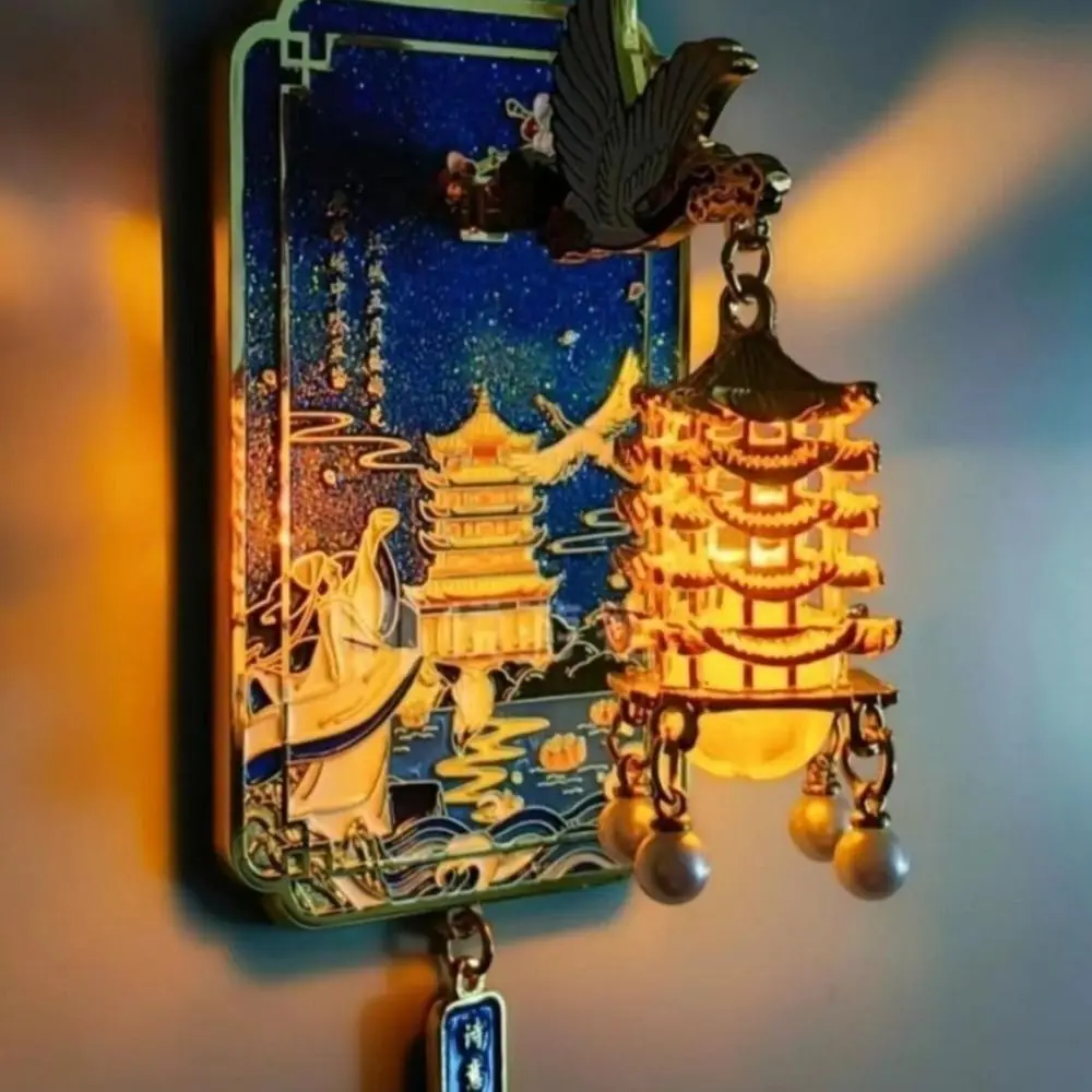 Exquisite Luminous Refrigerator Sticker Decorative Personality Refrigerator Magnets Three-dimensional Alloy Magnetic Sticker