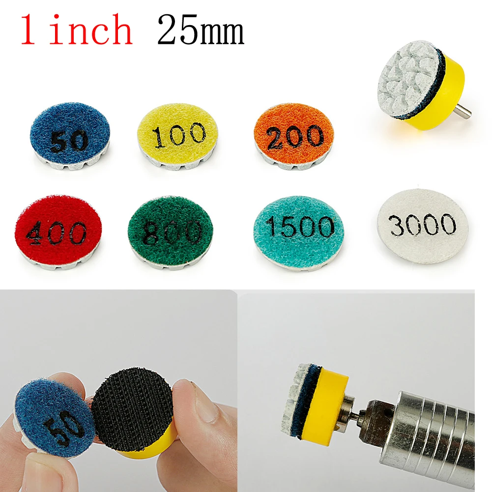 Polishing Pad 1pcs 1 Inch Wet Dry Grinding Disc For Marble Granite Concrete Power Tools Accessories