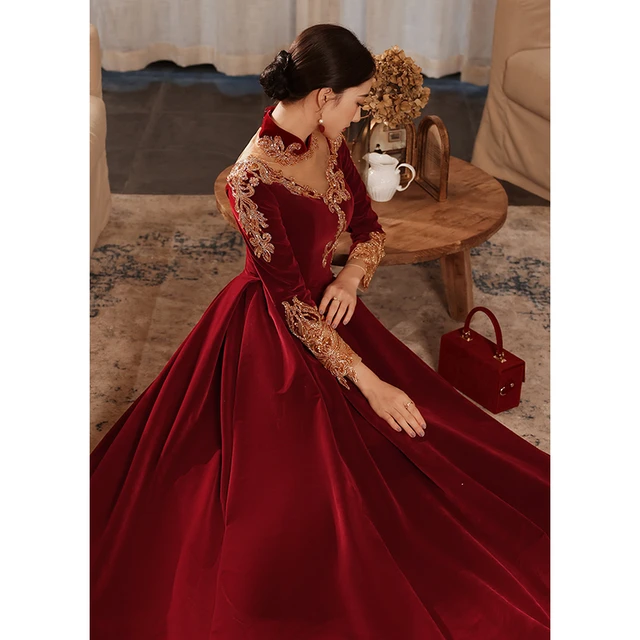 Handmade Wine Red Off Shoulder Long Red Evening Dress With Short Sleeves  And Lace Satin Perfect For Prom, Homecoming, And Formal Events In 2022 From  Mark776, $130.66 | DHgate.Com