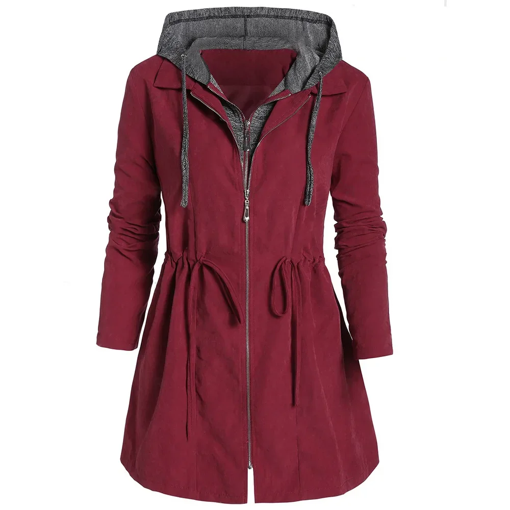 Women's Jacket Windbreaker Outdoor Mountaineering Jacket Waterproof Trench Coat for Women Jackets Coats L-6XL Size