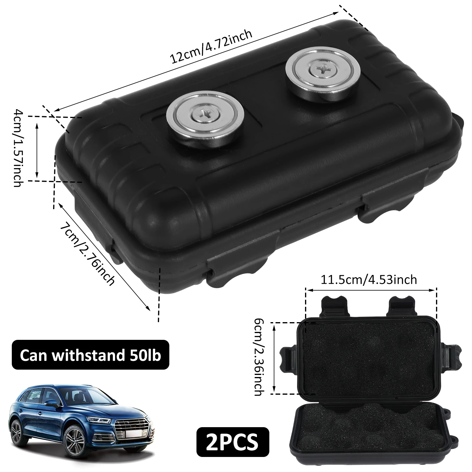 BAOK Scatola portaoggetti per seggiolino auto – 2 in 1 organizer per