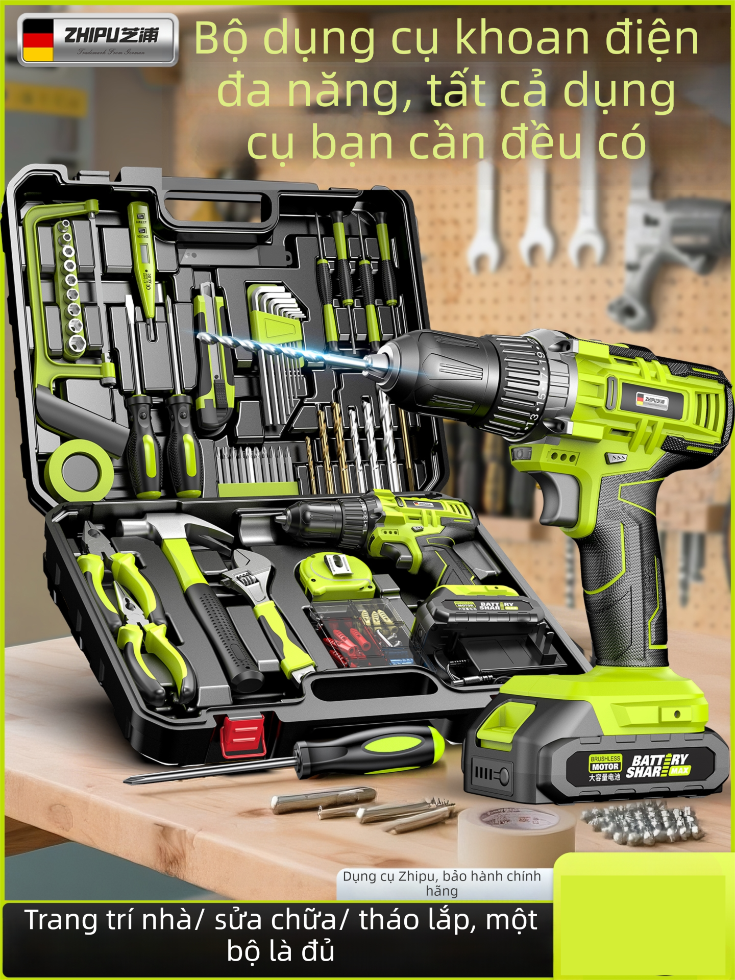Bộ dụng cụ máy khoan điện gia dụng