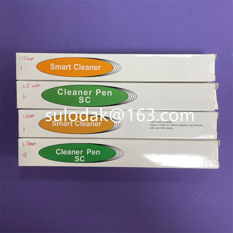 Cleaning Pen Fiber Tool 2.5mm MU 1.25mm SC FC ST LC Connector FTTH Optical Smart Cleaner Fiber Optic Universal Connector