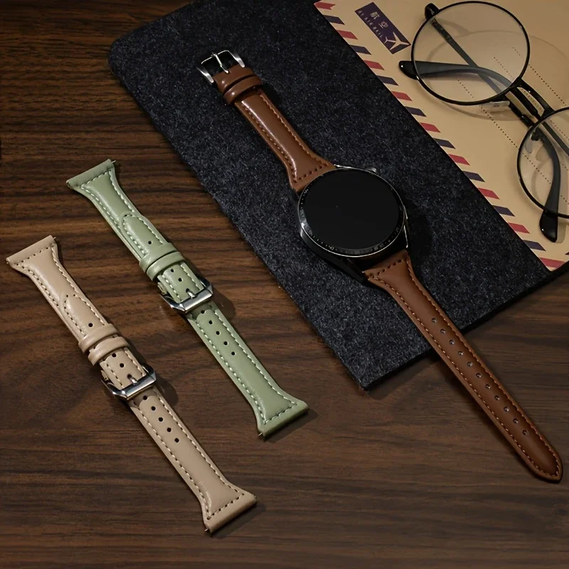 Premium Leather Watch Strap - 20mm/22mm - Sport Bracelet Accessories