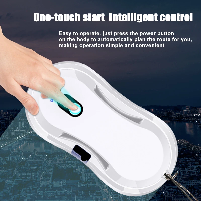 For Outdoor Indoor Window Cleaner Robot with Ultrasonic Water Spray Window Vacuu