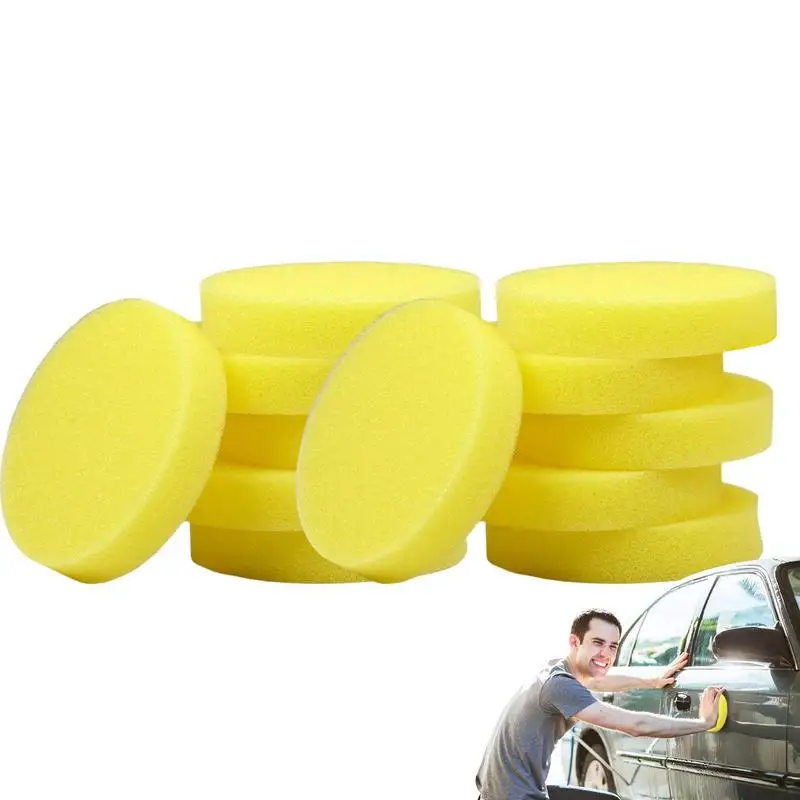 

Soft Car Foam Sponge Wax Applicator Cleaning Detailing Pads Car Waxing Polish Pad Home Glass Car Wash Care Car Cleaning Kit