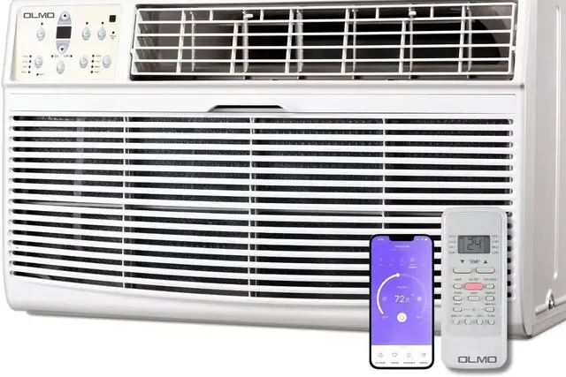 12000 BTU 115V Through-the-Wall Air Conditioner with Remote Control And Built-in Smart Cooling Kit WiFi Enabled for Home Use 1
