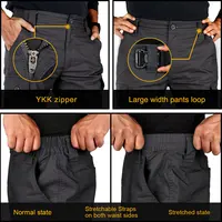 IDOGEAR EDW Men's Flex Tactical Cargo Pants Lightweight Water Resistant Ripstop Stretch Casual Trousers Basic Pants 3214 4