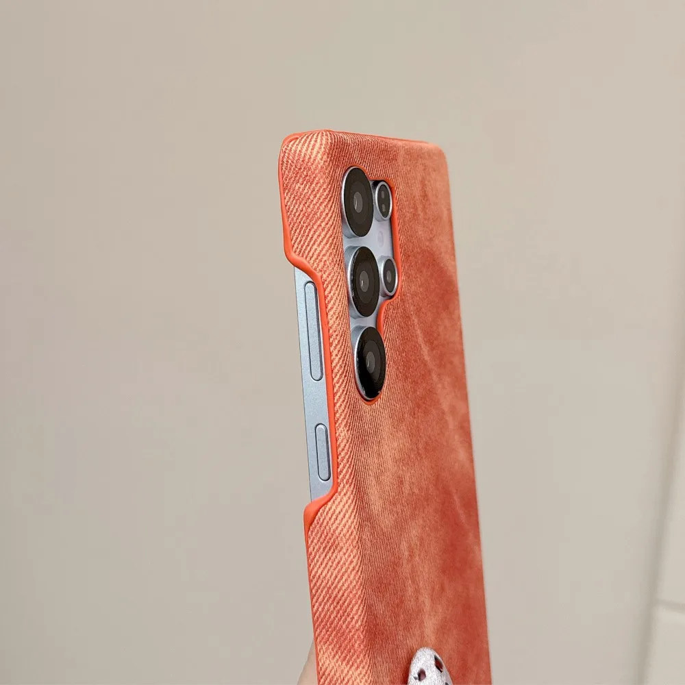 Washed Denim Matte Hard Phone Case - Frameless Cooling Design