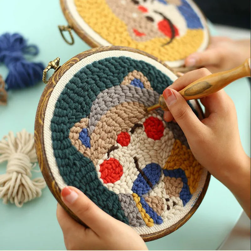 Magic Embroidery Pen Punch Needle Kit for Beginner retro