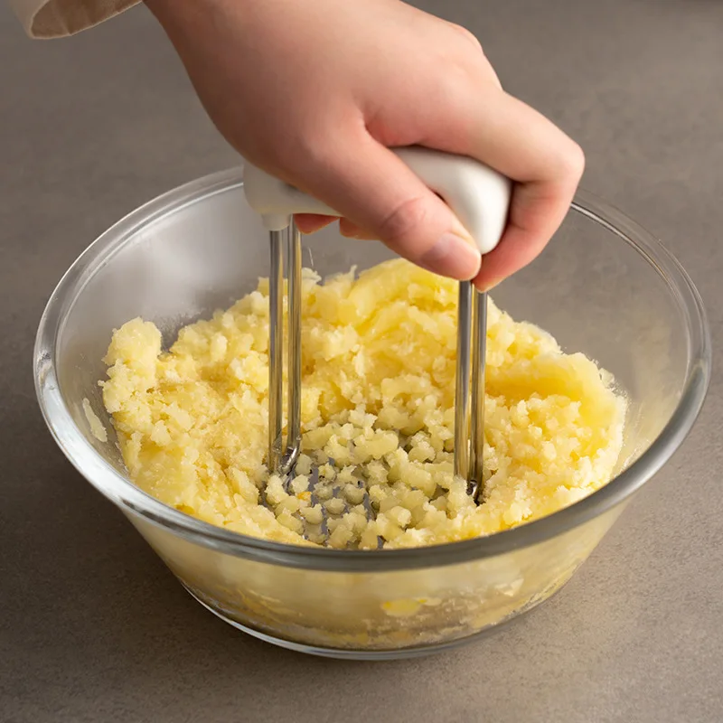 

Manual Potato Masher, Plastic Pressed Potato Smasher, Portable Kitchen Tool for Babies Food, Fruit, Banana, Baking