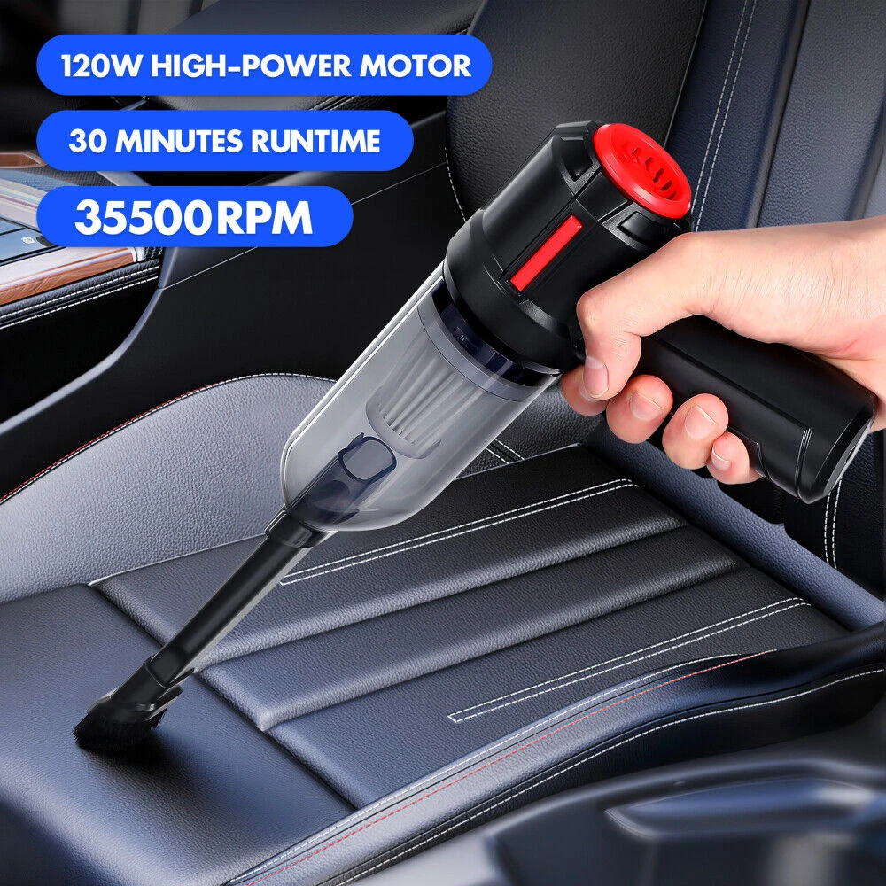 9000pa 120w Wireless Car Vacuum Cleaner Air Duster Cordless Air Blower