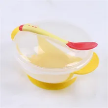 

1 Set Training Bowl Spoon Tableware Dinner Bowl Baby Bowl Set Learning Dishes with Suction Cup Children Training Dinnerware Gift