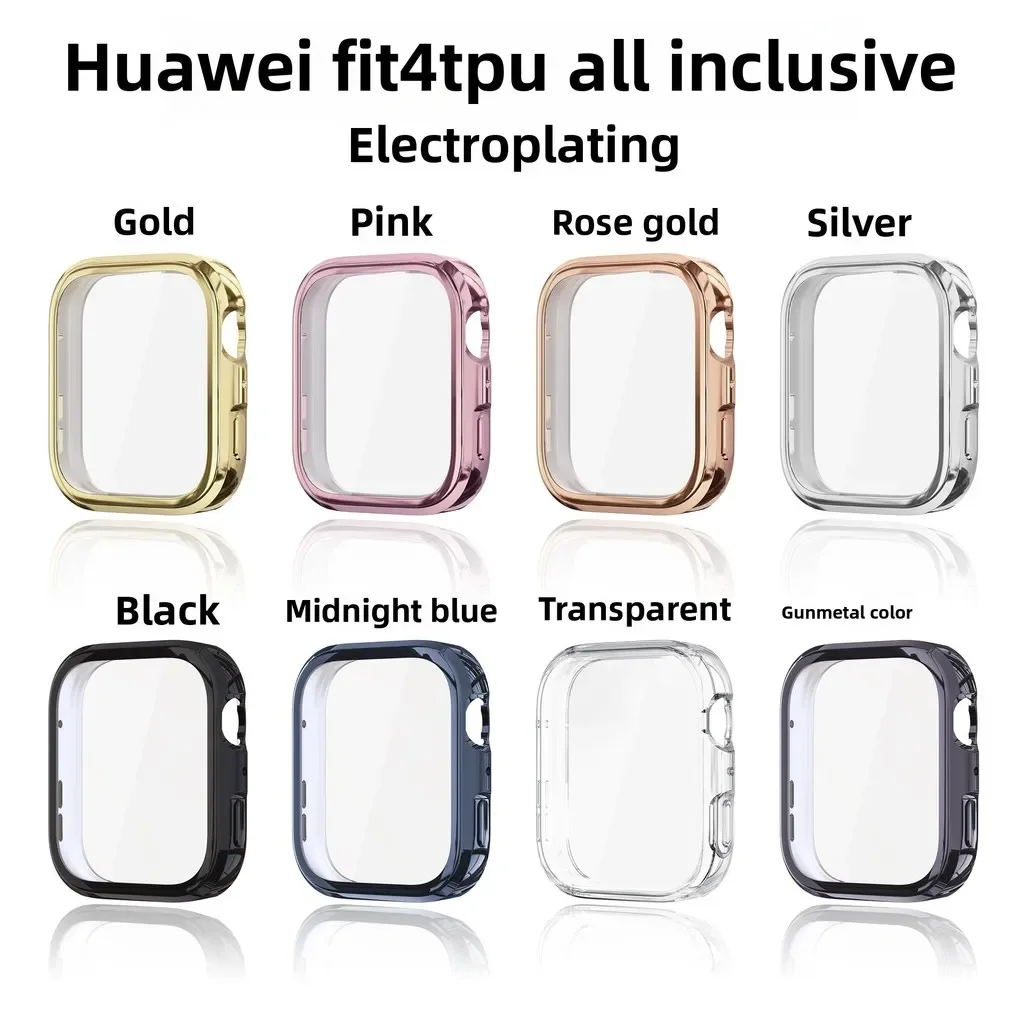 TPU Screen Protector Case - Full Cover Protective Frame Bumper Shell