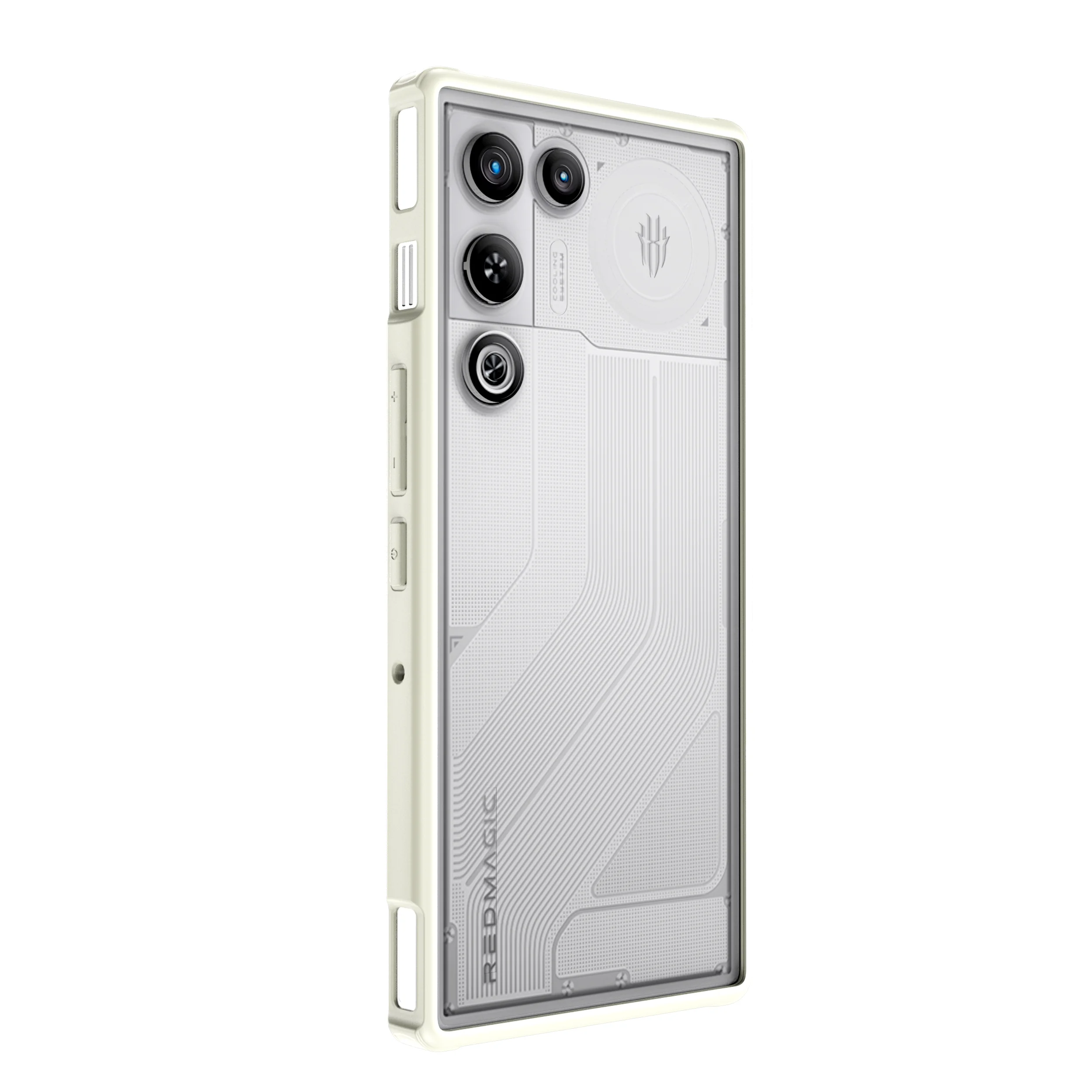 Translucent Shockproof Phone Case with Matte Frame and Magnetic Wireless Charging Back Cover