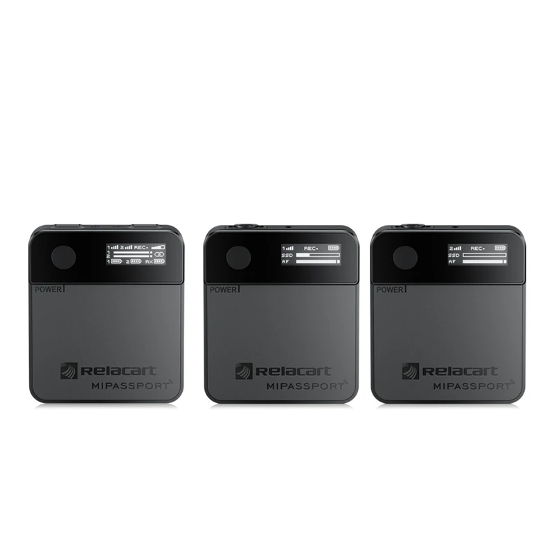 

Relacart Mi2 PRO Mi1 PRO Dual Channel Wireless Microphone System With 32GB Internal Storage