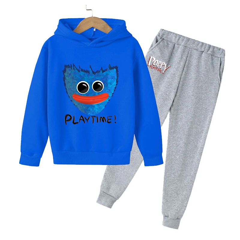 baby outfit sets girl Spring Autumn Kids Poppy Play Time Hoodie Men's Huggy Wuggy Sweater Spring Autumn Horror Clothing Long Sleeve Outdoor baby suit set Clothing Sets