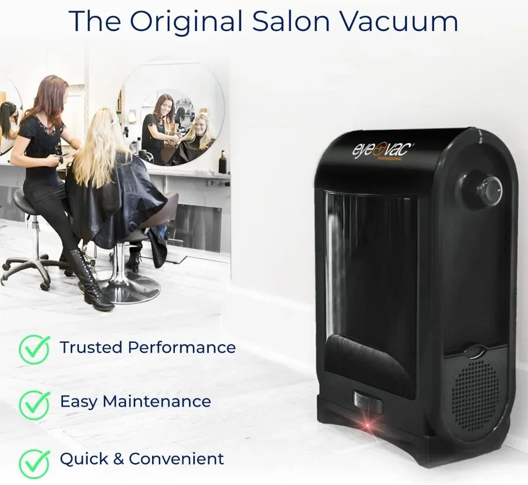 EyeVac Pro Touchless Vacuum Automatic Dustpan - Ultra Fast & Powerful - Great for Sweeping Salon Pet Hair Food Dirt Kitchen 4